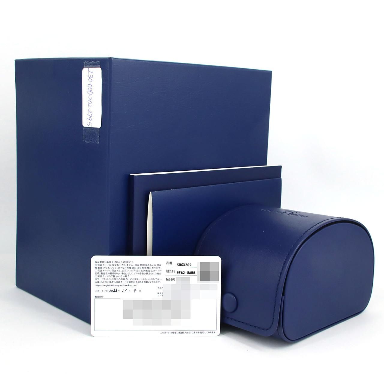  セイコー グランドセイコー･ヘリテージコレクション 9 F 62 0 AB SBGX 265 SS クォーツ その他 時計