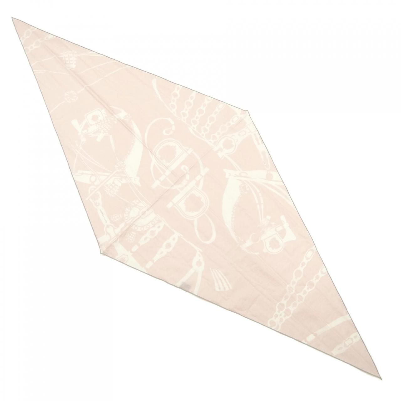 エルメス HERMES HARNAIS DE COUR 434223 T ロザンジュ コットン ショール