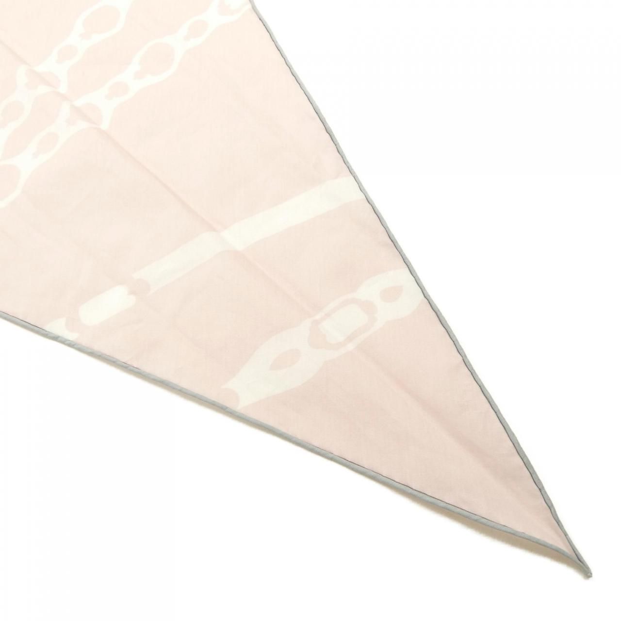 エルメス HERMES HARNAIS DE COUR 434223 T ロザンジュ コットン ショール