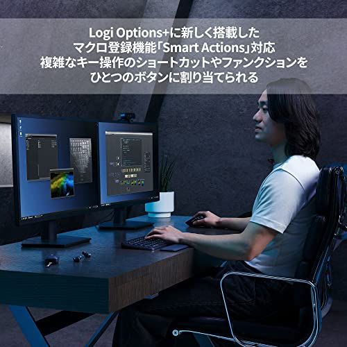 ロジクール MX KEYS S ワイヤレス キーボード KX 800 sGR Bluetooth Logi Bolt Unifying非対応 Smart Actions 対応 Windows Mac Chrome Android FLOW Easy Switc m