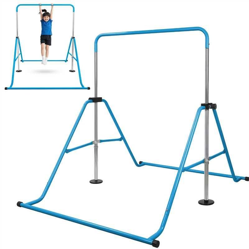 鉄棒 室内 子供 屋外 つぼう ブランコ 折り畳み式 ぶら下がり 多機能 安全ダブルロック 耐荷重80 kg ブルー m
