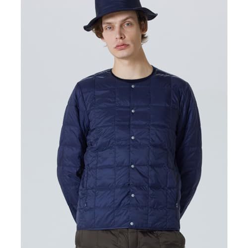 メンズ クルーネックボタン インナーダウンジャケット TAION 104 po 8314855 c