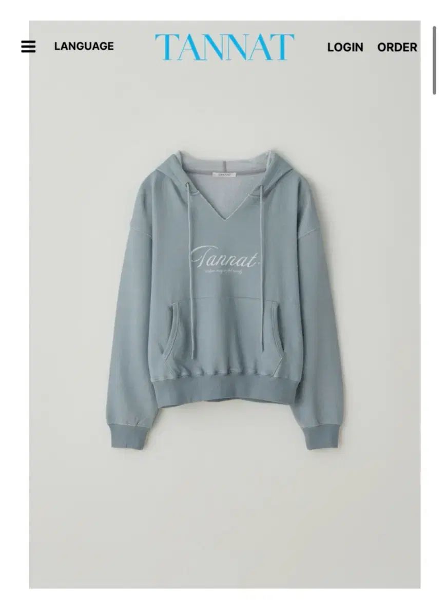 TANNAT プルオーバー フーディー タグ付き