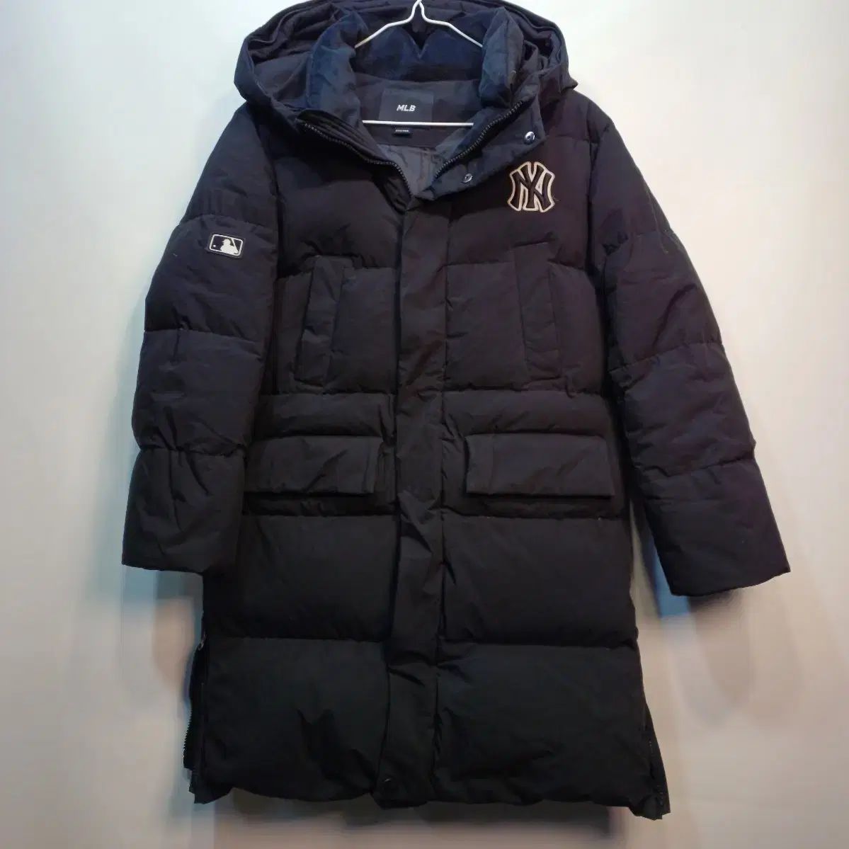 MLB キッズ 140 YORK ニューヨーク ヤンキース ダウンジャケット ロング丈 ブラック 冬 51006