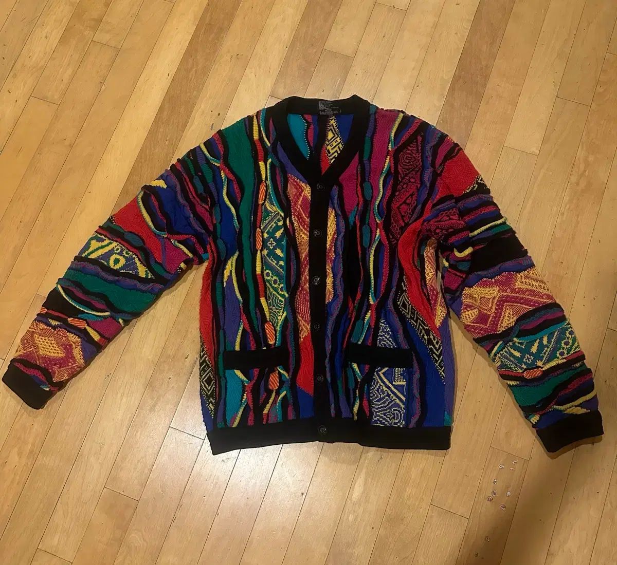 クージー ケーブル ニット カーディガン