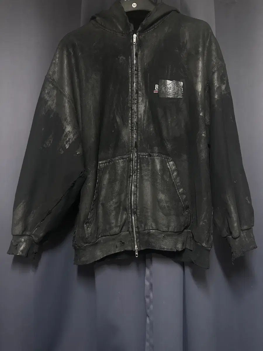 バレンシアガ 개퍼 フーディー ジップアップ XL