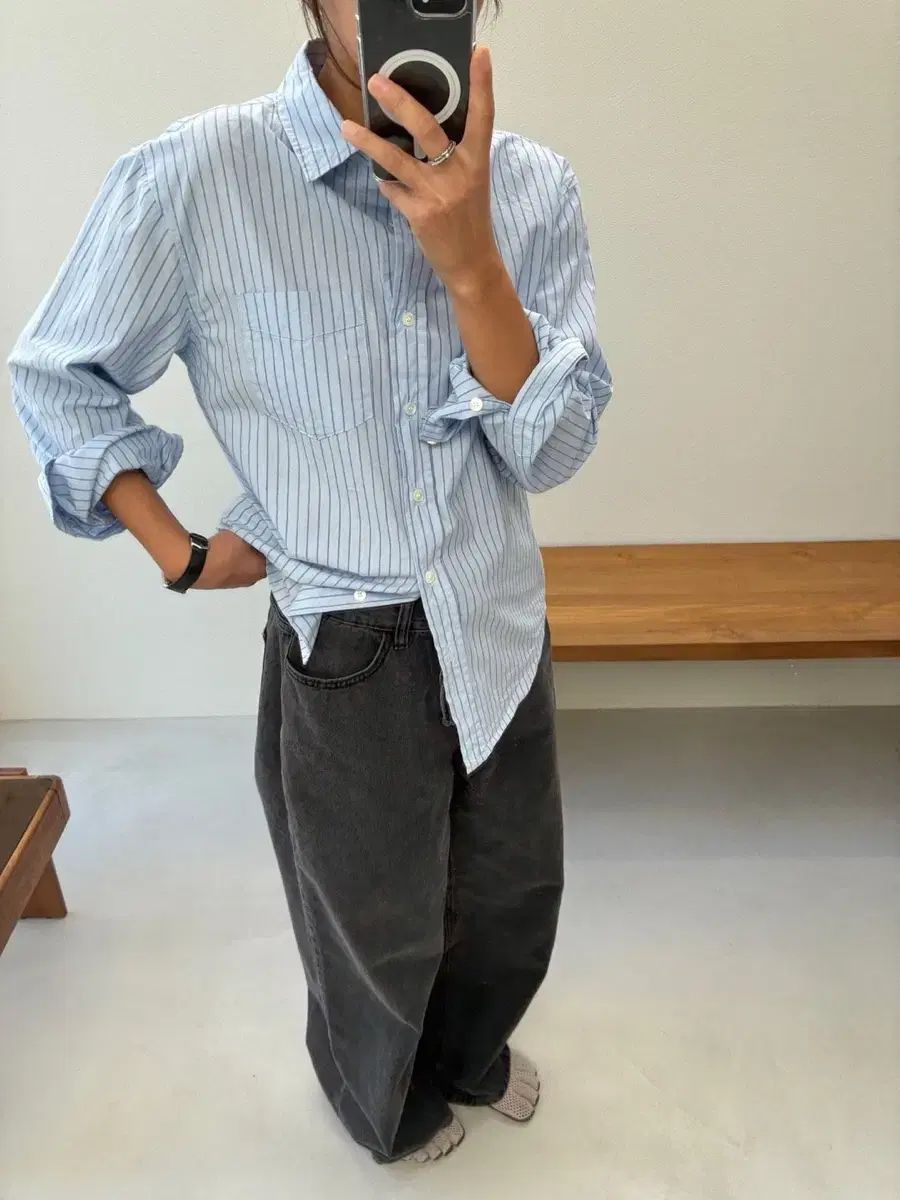 ストラップ ワイドパンツ