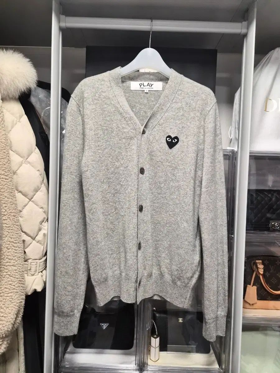 コム デ ギャルソン カーディガン グレー メンズ s