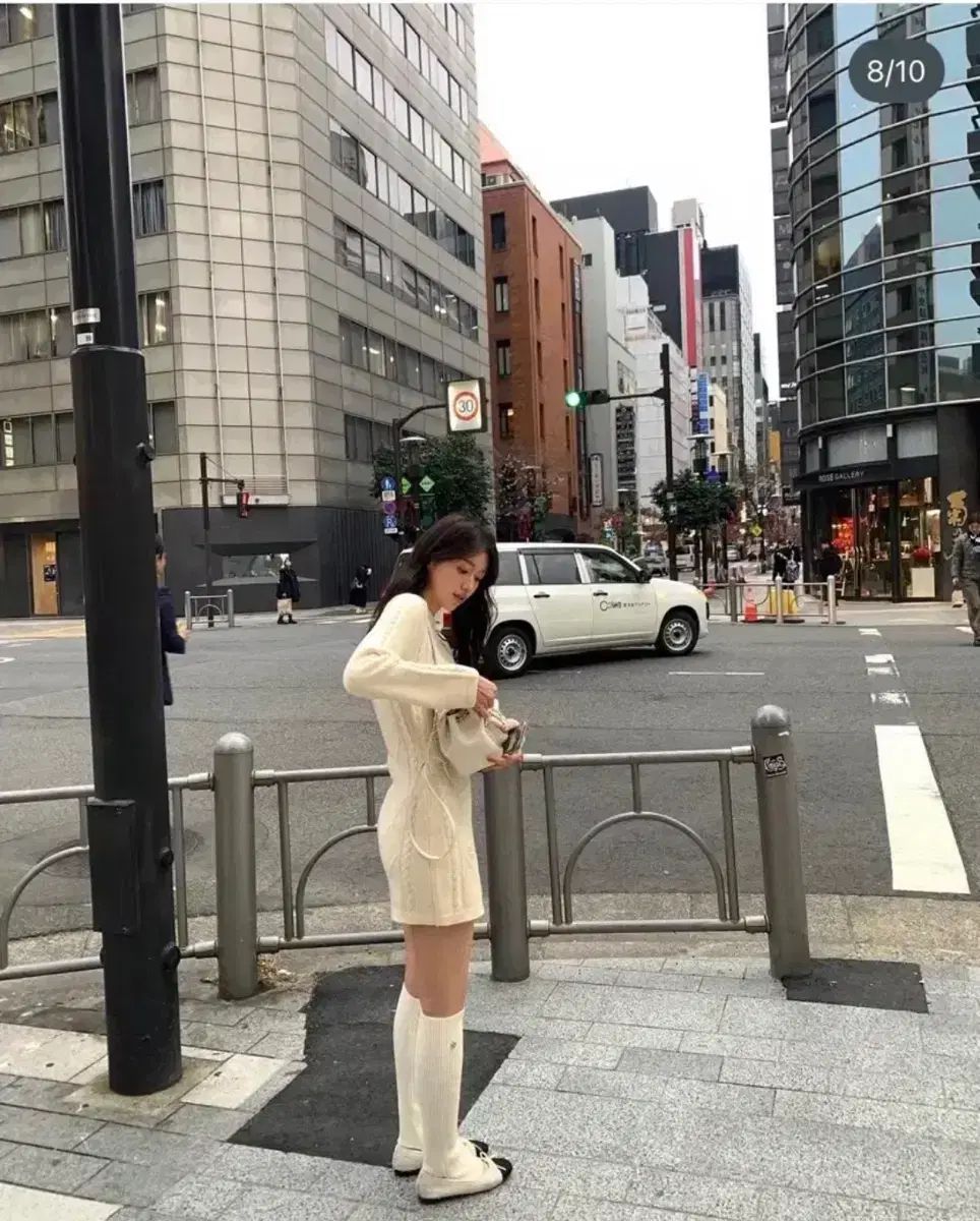  Le Plein リーRiveted Knit ONE PIECE 長袖 七分袖 ミニワンピース