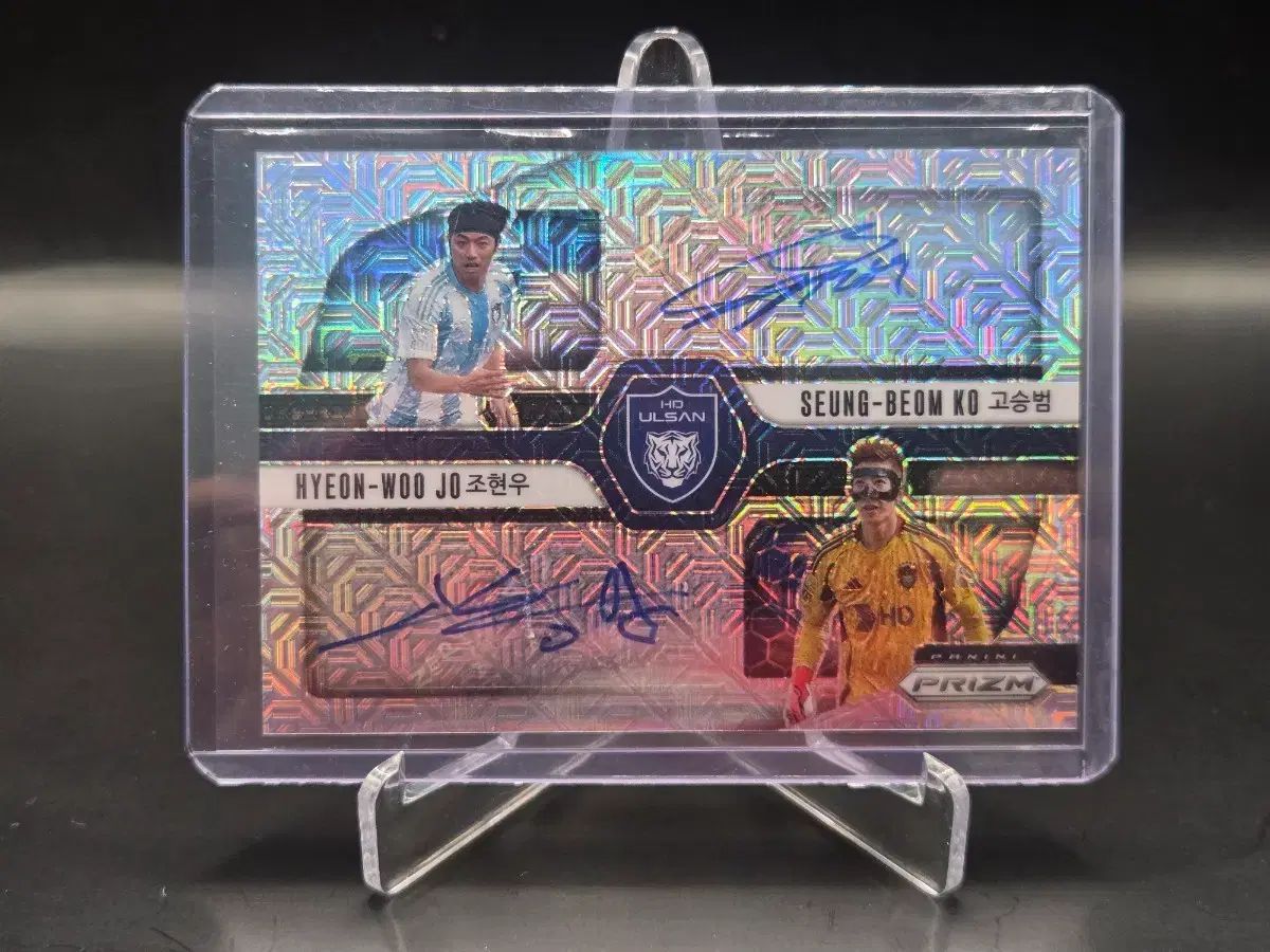 Kリーグ panini プリズム ウルサンHD Jo Hyeon woo チョ ヒョヌ 高承範 サイン サッカー カード