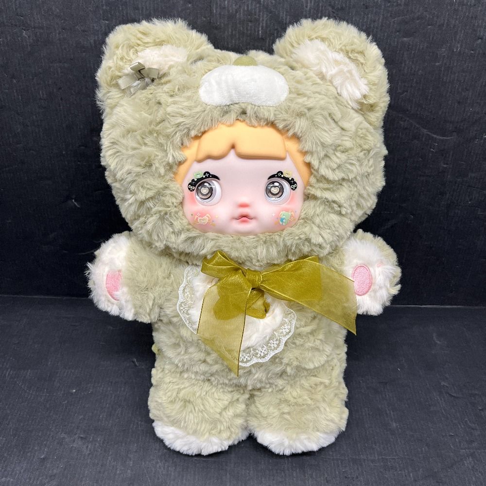 nommi 400% おやすみクマちゃん 晚安小熊 グリーン 緑色 ノミ 披星 06w15914 【TOPTOY正規品】nommi 400% おやすみクマちゃん 晚安小熊