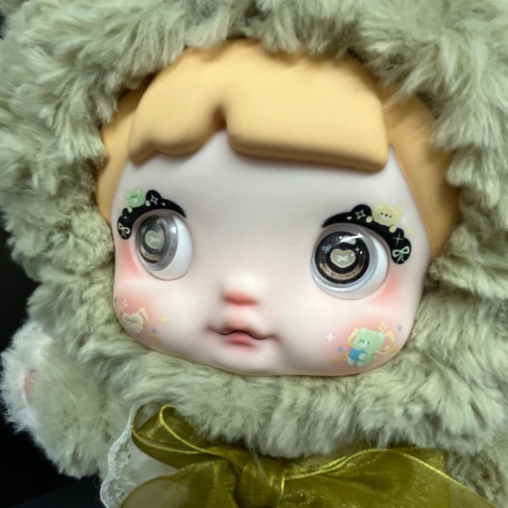 nommi 400% おやすみクマちゃん 晚安小熊 グリーン 緑色 ノミ 披星 06w15914 【TOPTOY正規品】nommi 400% おやすみクマちゃん 晚安小熊