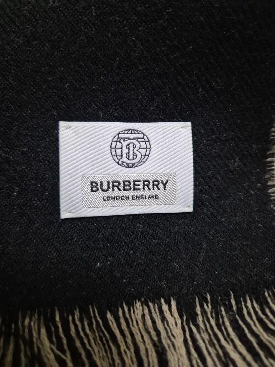 バーバリー ウール リバーシブル マフラー