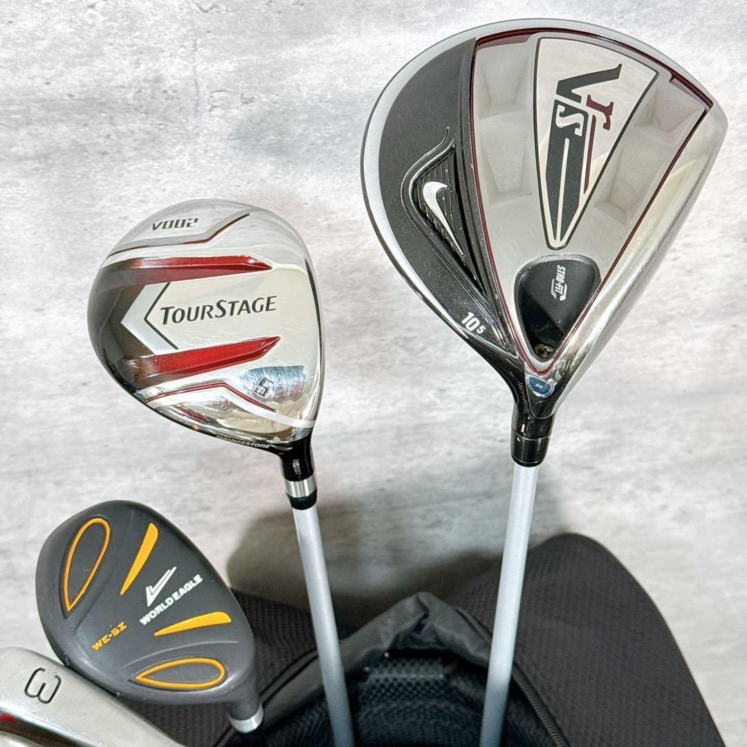 NIKE ナイキ ツアーステージ メンズゴルフクラブセット フレックスR 14本 ゴルフクラブセット メンズ NIKE ナイキ TOURSTAGE ツアーステージ