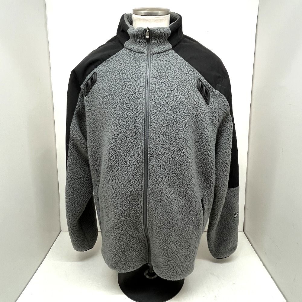 06 w 15915 NIKE ナイキ 23 AW NOCTA TB FZ TRACK JKT フリース ジップアップ トラック ジャケット グレー XLサイズ DV 3635 068 品