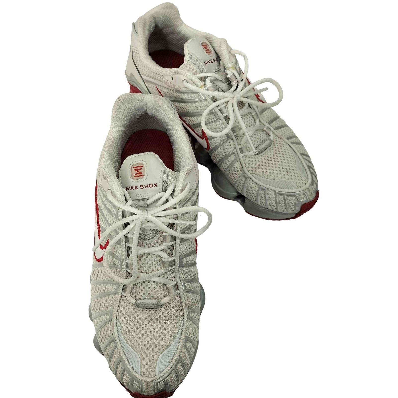 ナイキ NIKE SHOX TL PLATINUM TINT WHITE-GYM RED ショックス TL 
