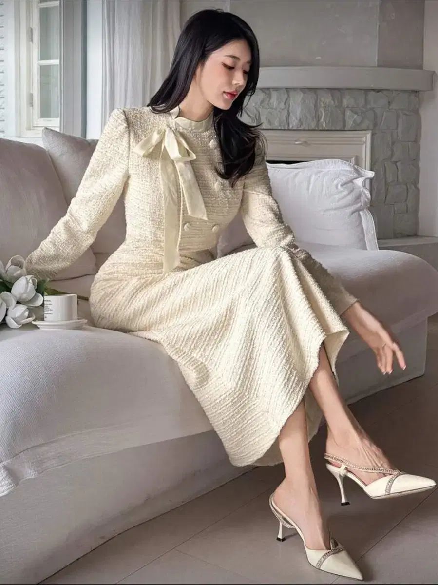 リボン ツイード