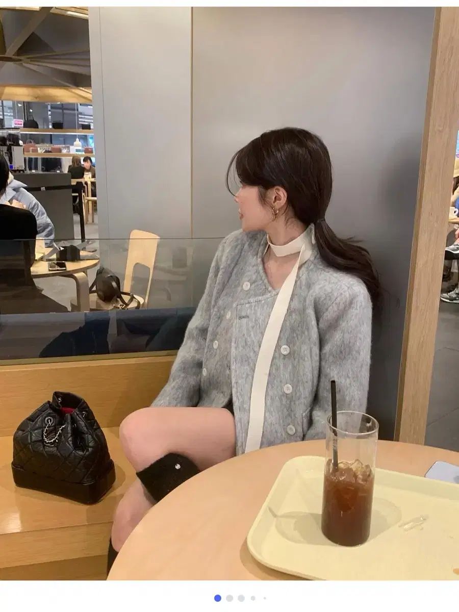 モダンローブ リーミュ ブークレツイード ジャケット ソフトグレー 昨年バージョン