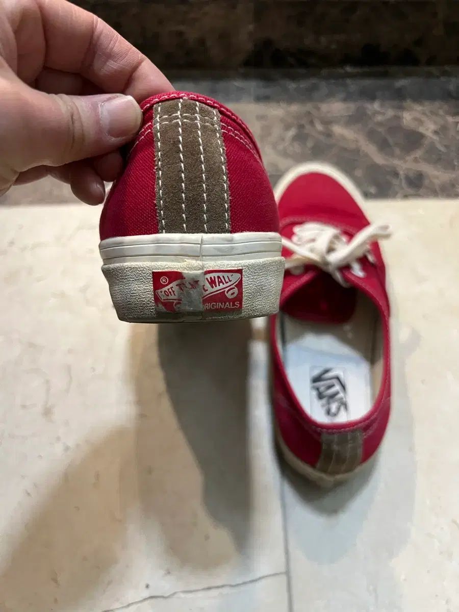  VANS ボルト OG アセンティック LX チリ ペッパー レッド スニーカー 靴