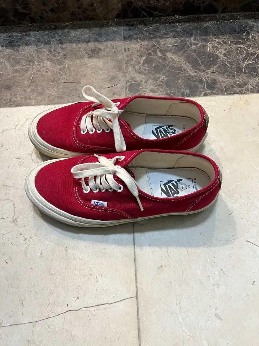 VANS ボルト OG アセンティック LX チリ ペッパー レッド
