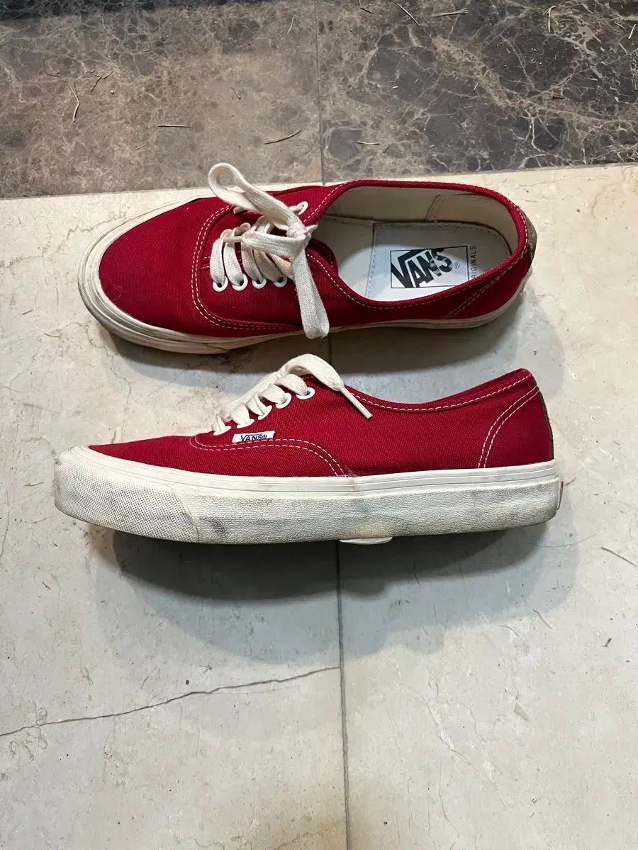 VANS ボルト OG アセンティック LX チリ ペッパー レッド