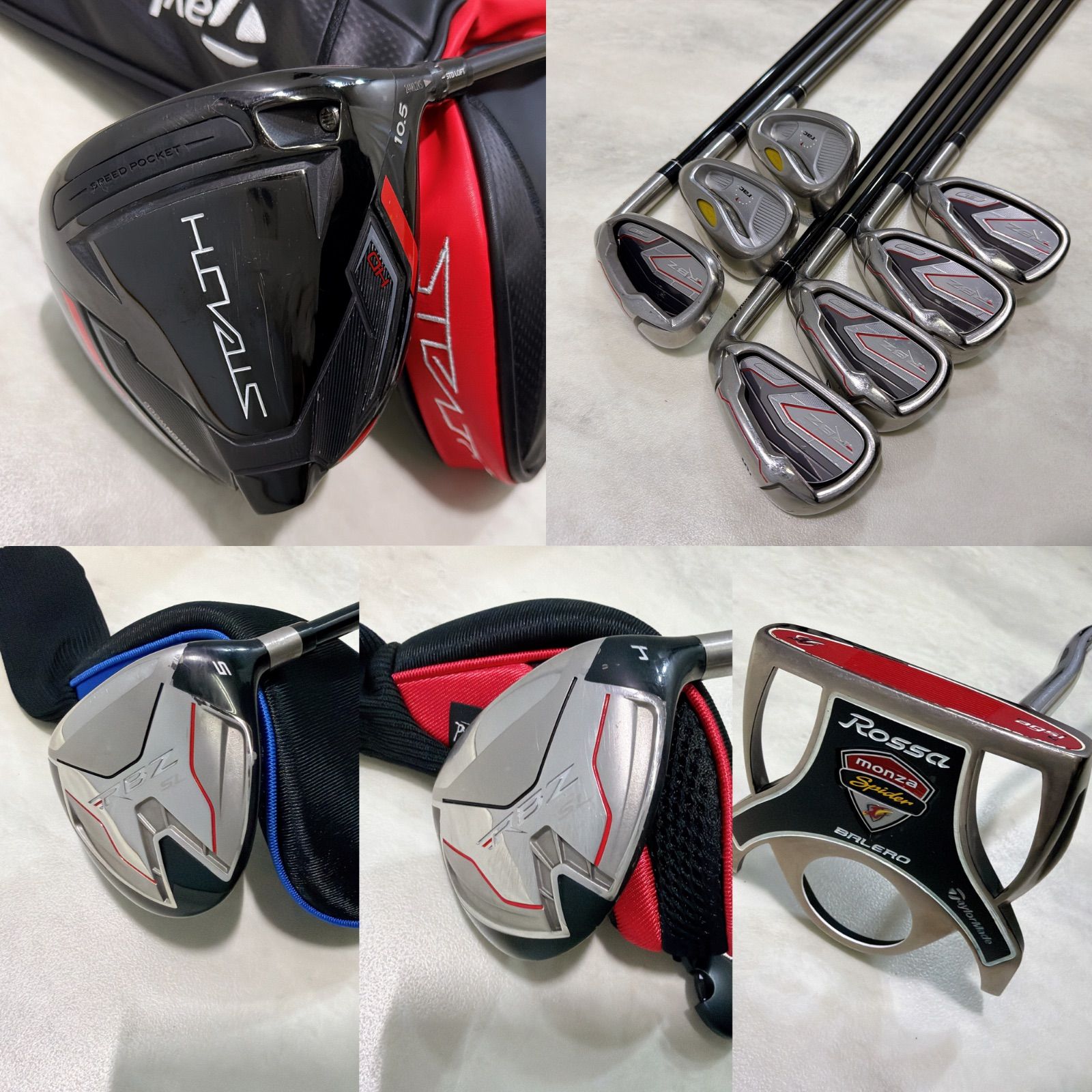 新品グリップ テーラーメイド RBZ 2021年 豪華11本クラブセット 右R 新品グリップ テーラーメイド RBZ 2021年 豪華11本クラブセット 右R
