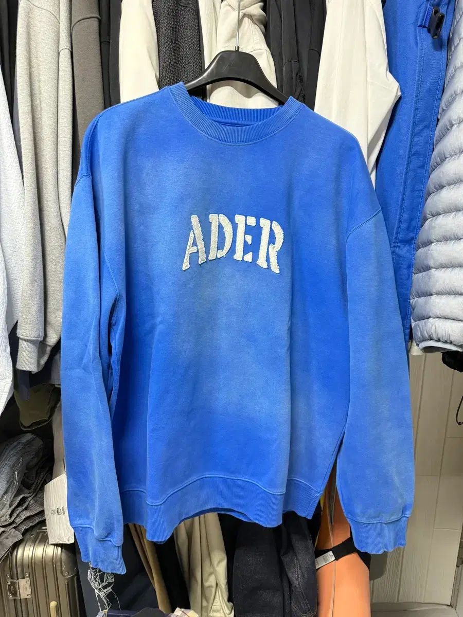 A 2 ADER ERROR アーダーエラー 21 SS アーチ ロゴ スウェット ブルー