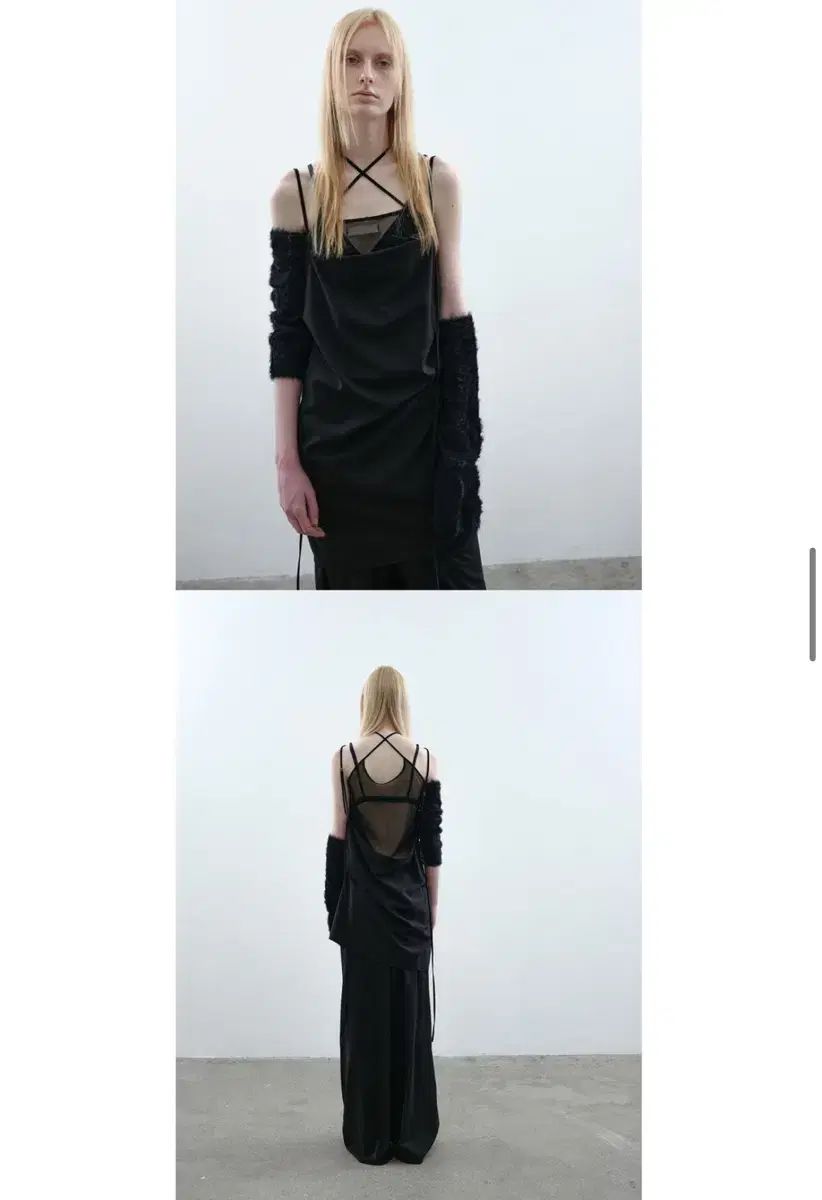 낫띵에브리띵 BACKLESS STRAP DRESS IN BLACK