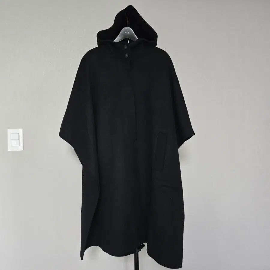 G studio ウールシルク ケープ マント コート W 135