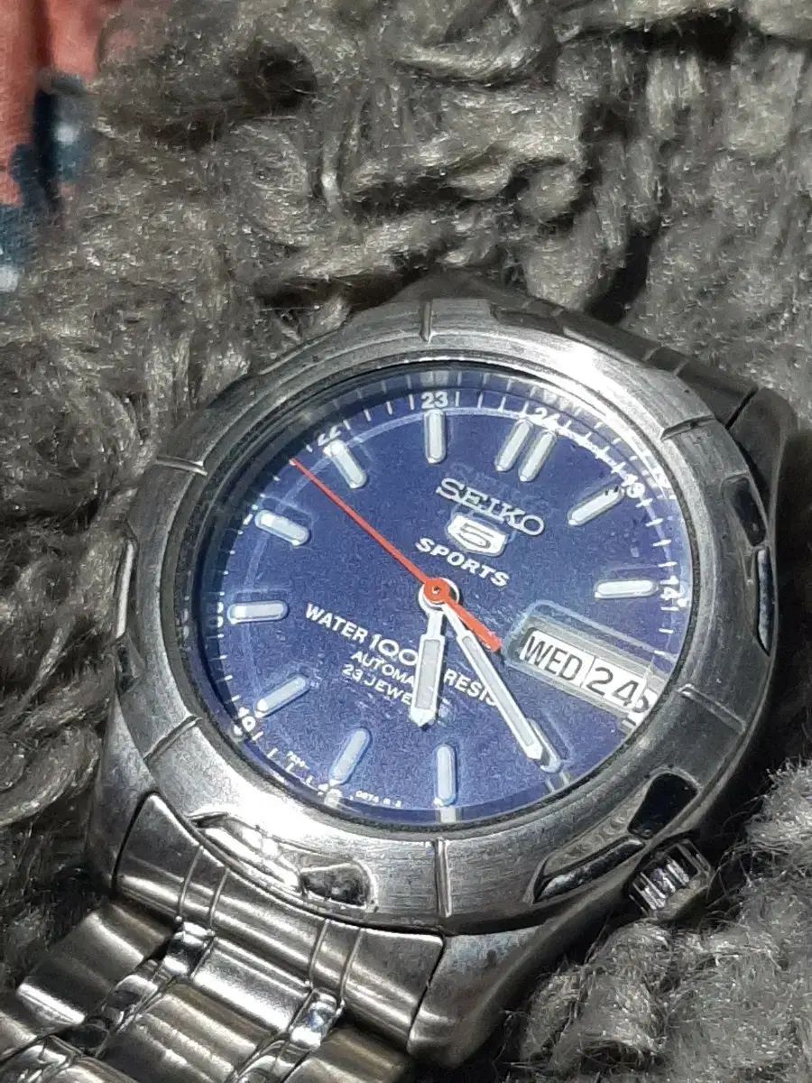 SEIKO セイコー sports 5 7 s 36 0080 ブルーダイアル オート