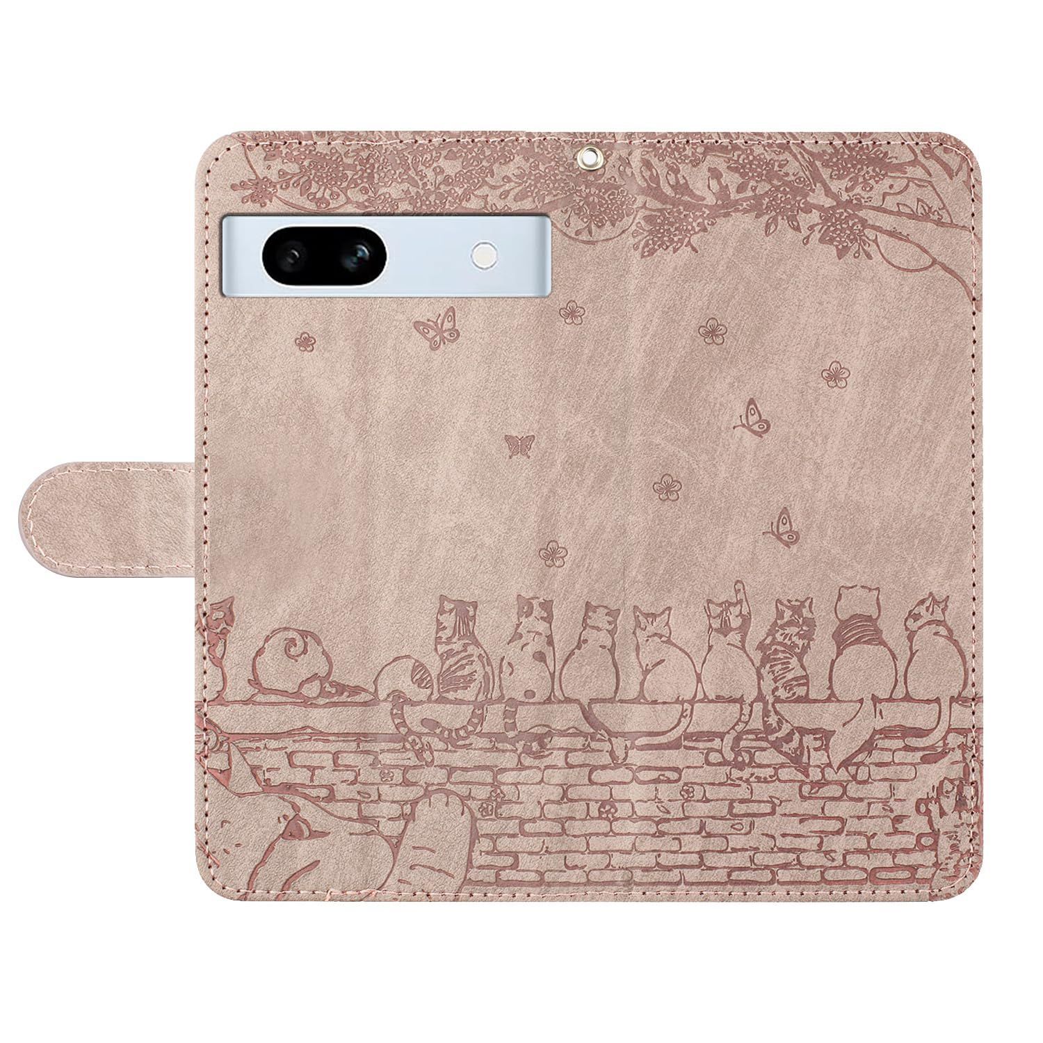  ピクセル7 a ケース 手帳型 おしゃれ Pixel 7 携帯カバー 可愛い ピクセル 手帳ケース かわいい猫と美しい桜柄 グーグル ぴくせる7 手帳型ケース 財布 その他 文房具 事務用品