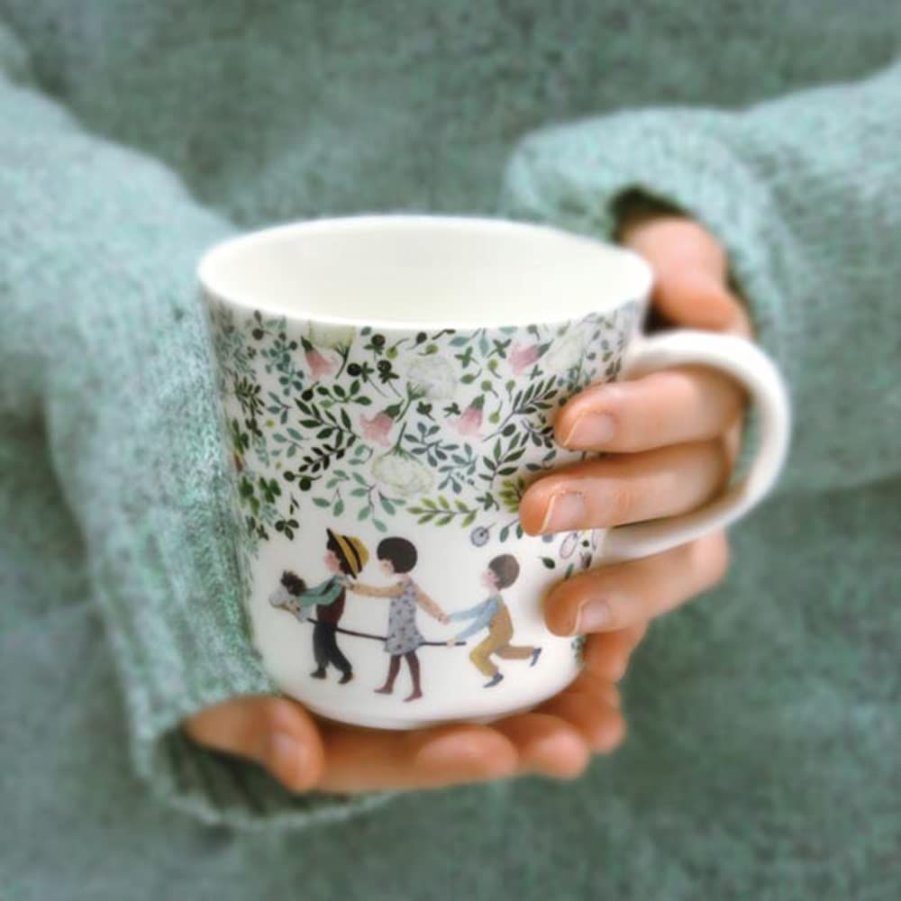  草花 花柄 day! かわいい nice 大きめ a プレゼント Have 電子レンジ温め 340 cc 食洗機対応 アンナ エミリア ギフト箱入り マグカップ 51946 2923 P NARUMI ナルミ その他 文房具 事務用品