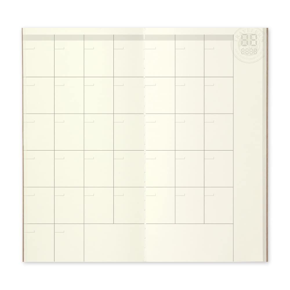 レギュラーサイズ 月間フリー マンスリー リフィル 手帳 トラベラーズノート