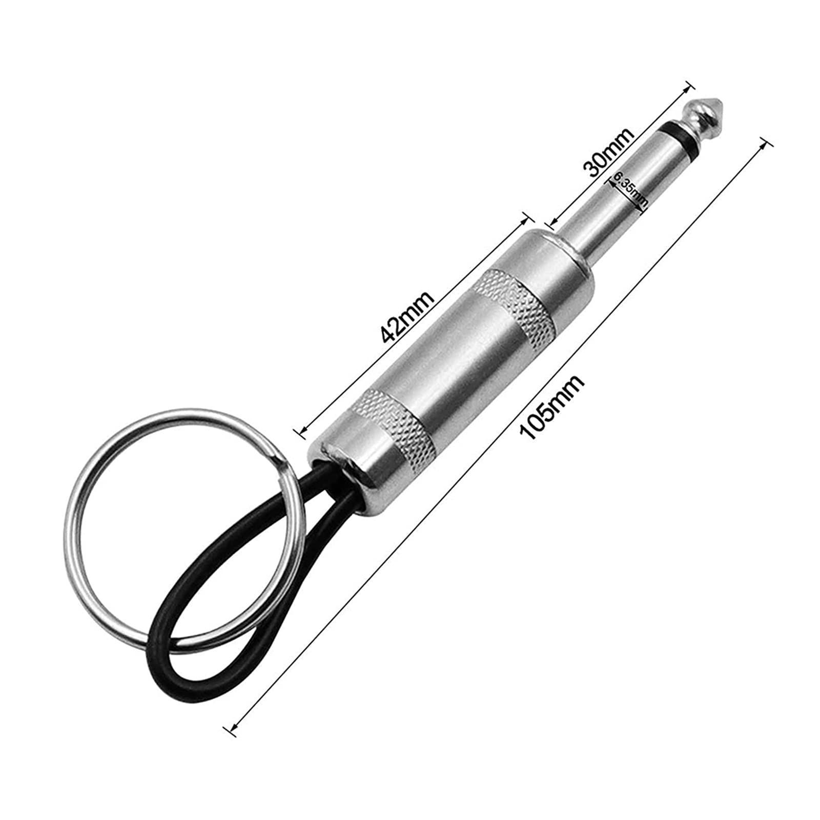 ポータブル合金キー プラグ型キーチェーン リング キーホルダー ギター アクセサリー キーチェーン キーハンガー