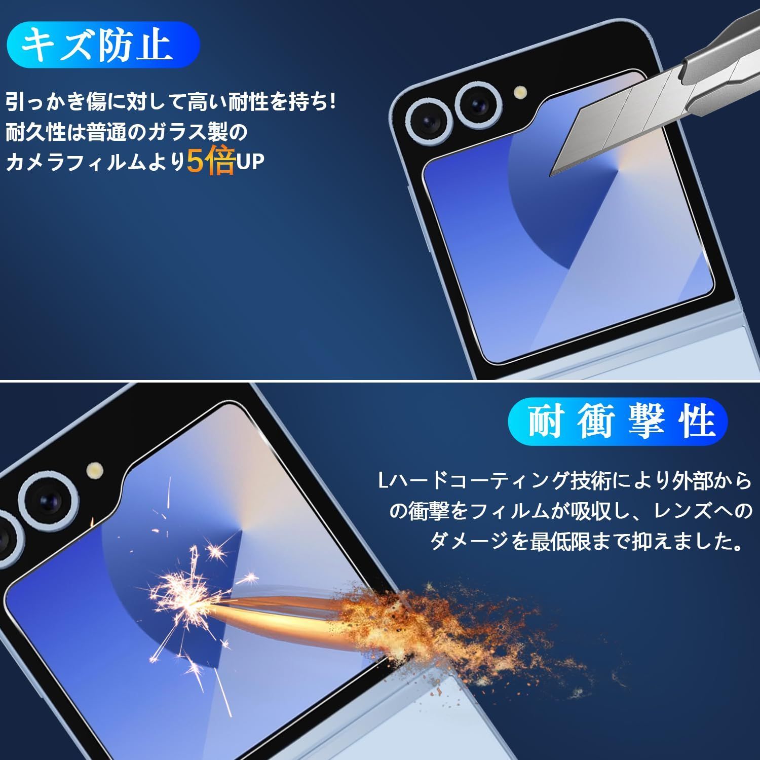 レンズ保護フィルム Galaxy