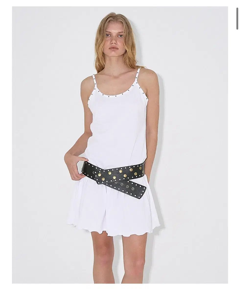 ポール ポリーStu Studded Jersey Dress ブラック 白