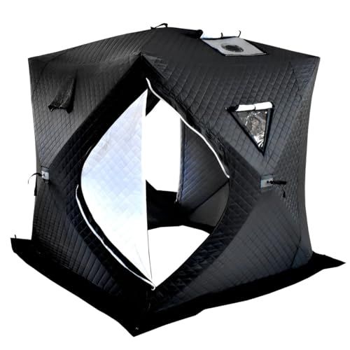 迅速に発送 NOMADI テントサウナ用テント本体 煙突ガード 付き 径110 mm 130 薪ストーブ対応 4人用 Y 220 D H 200 cm 60秒簡単設営 アウトドアサウナ 家庭用 防災用 black