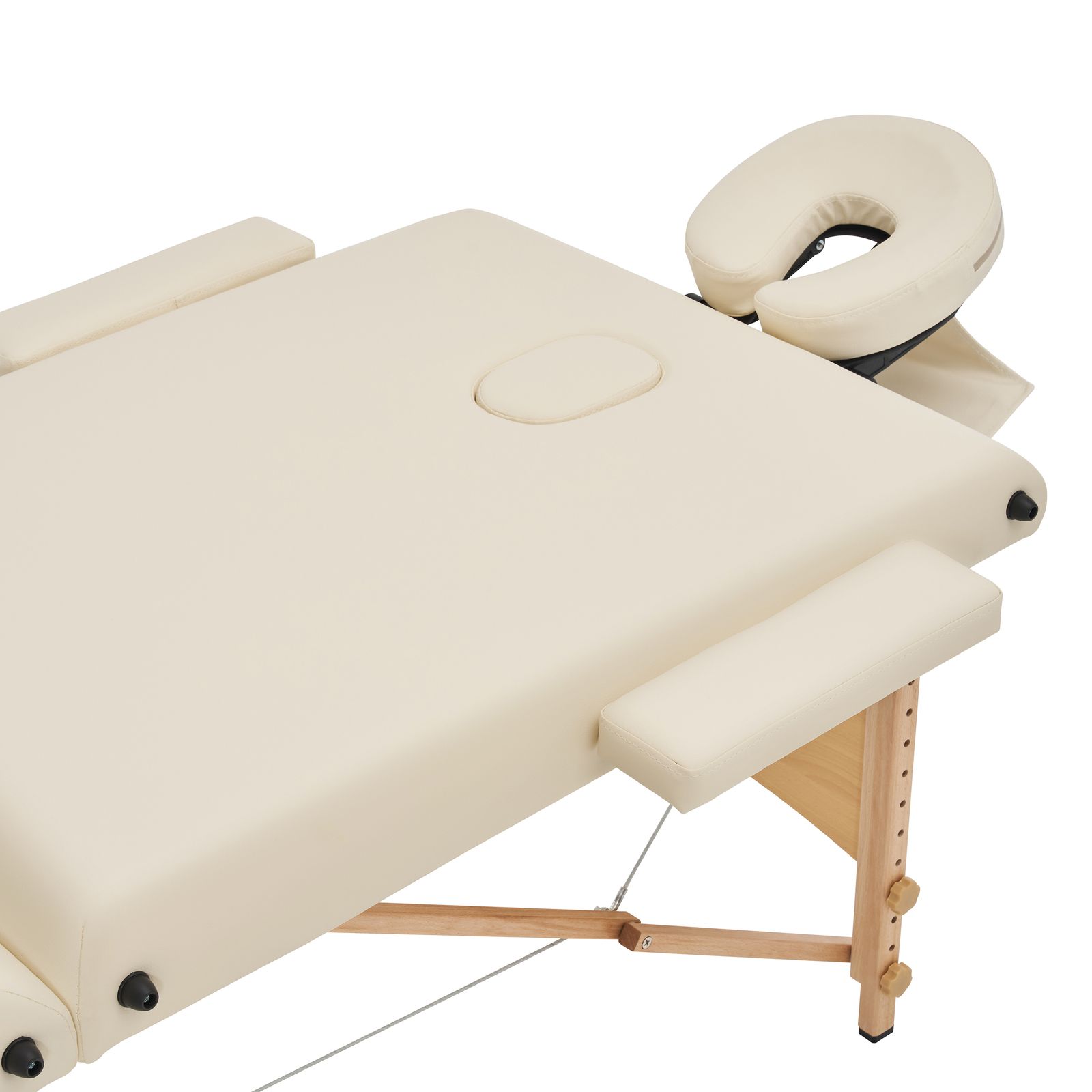 【アイボリー】マッサージベッド折りたたみ コンパクト超軽量エステベッド施術ベッド マックスサイズ】マッサージベッド 折りたたみ コンパクト 超軽量