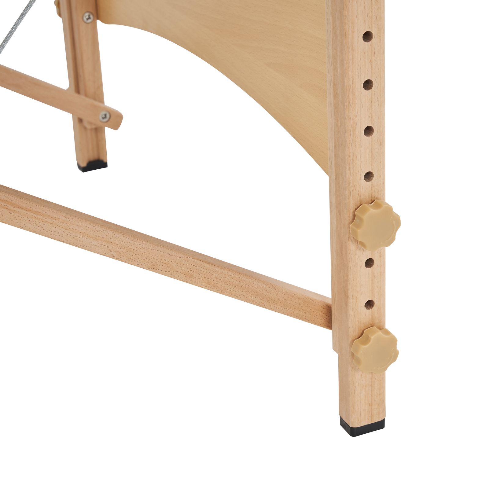 プラスサイズ】【アイボリー】 マッサージベッド 折りたたみ