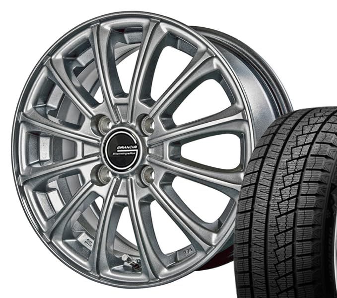 軽自動車用スタッドレスタイヤホイールセット ネクセン ウィンガード ice 2 155 65 R 14 グランディール 4 5 J 100 45 ダークグレイ 1台分4本セット m