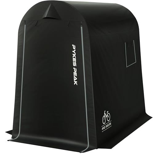 バイクシェルターEX PYKES PEAK パイクスピーク サイクルハウス 3カラー 1台用～3台用 自転車置き場 バイクガレージ 耐水圧2000 mm UPF 50 工具不要 奥行200? 幅125? 高さ180? サイズ 1 2台収納 m