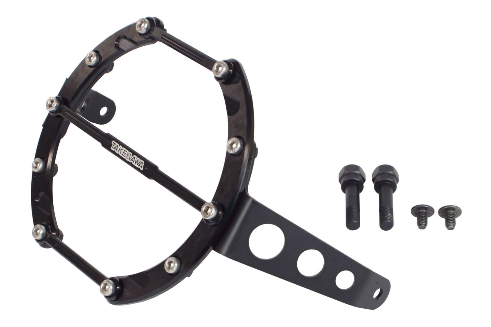 スペシャルパーツ武川 ヘッドライトガード ビレット ブラック エリミネーター 8 BL EL 400 A 09 0088