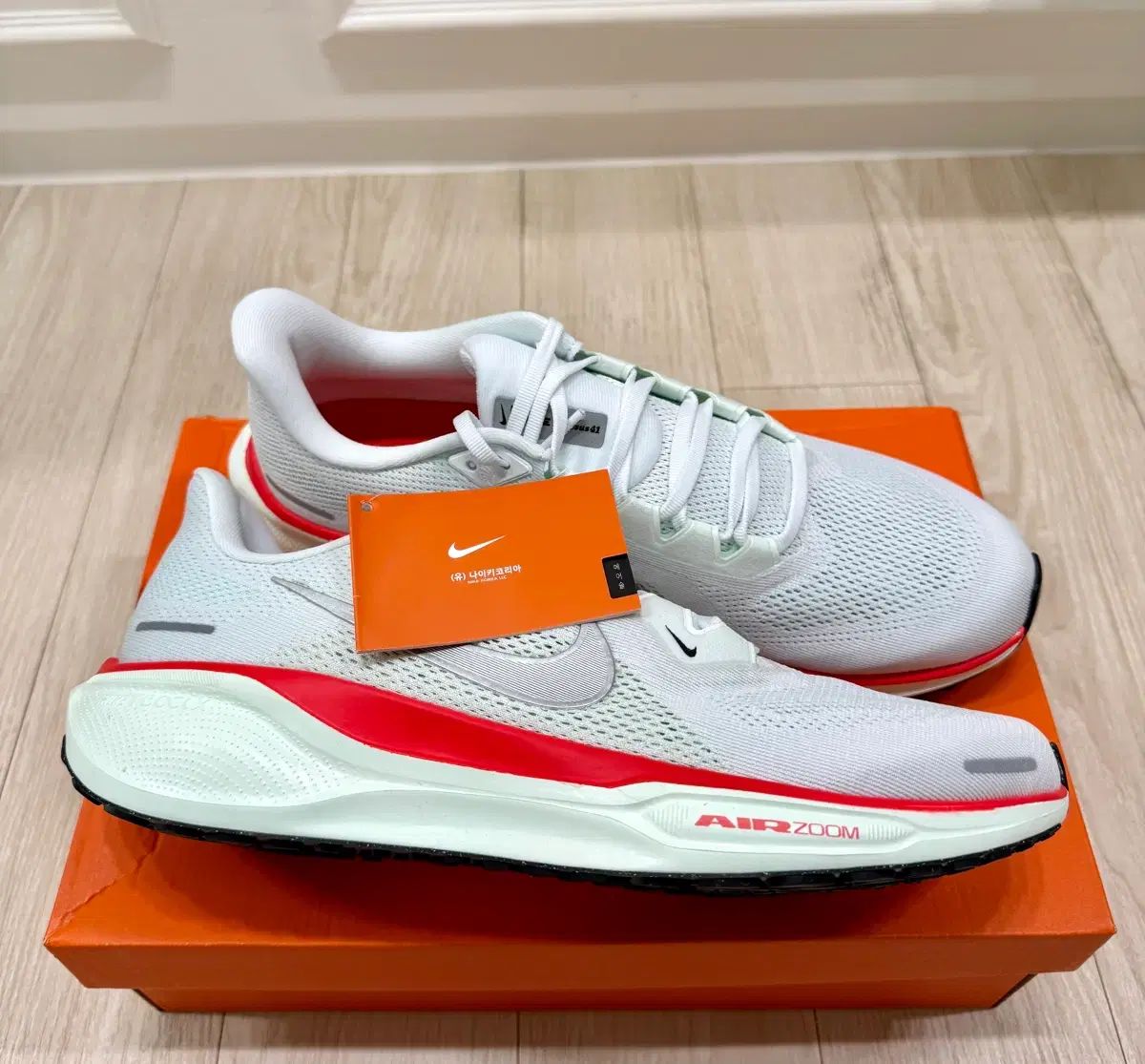 290 US 11 NIKE ナイキ ランニングシューズ エアズーム ペガサス 41 白 レッド