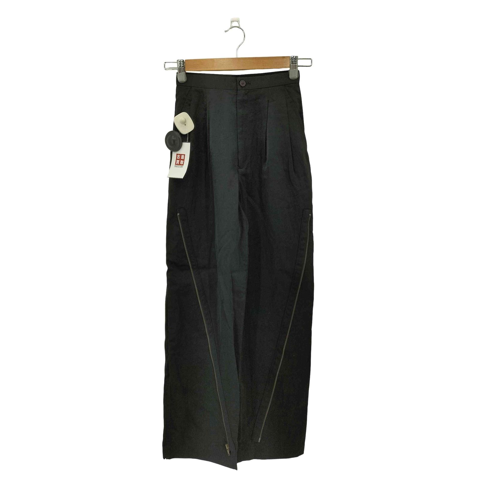 イッセイミヤケ ISSEY MIYAKE 90 s 筆タグ サイドジップ 2タック ナイロンパンツ レディース 7