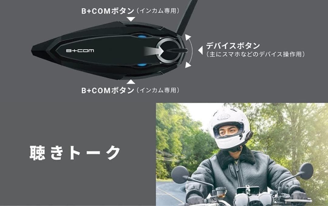 ビーコム B+COM SB6XR シングルユニット（1台）インカム【6人同時通話