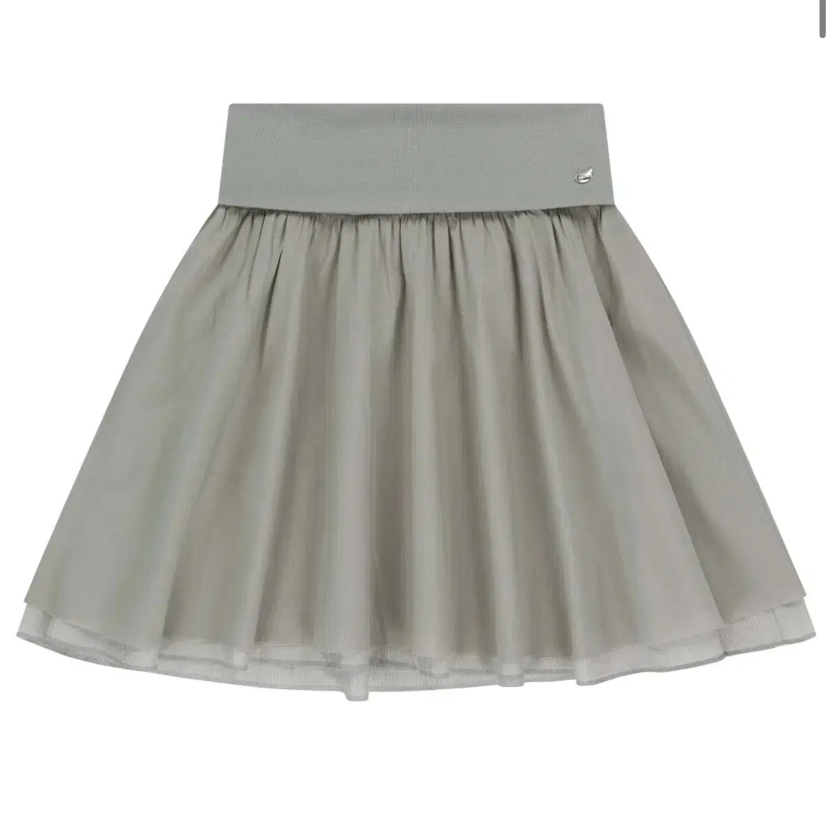 COYSEIO コイセイオ ダブル シャーリング スカート グレー