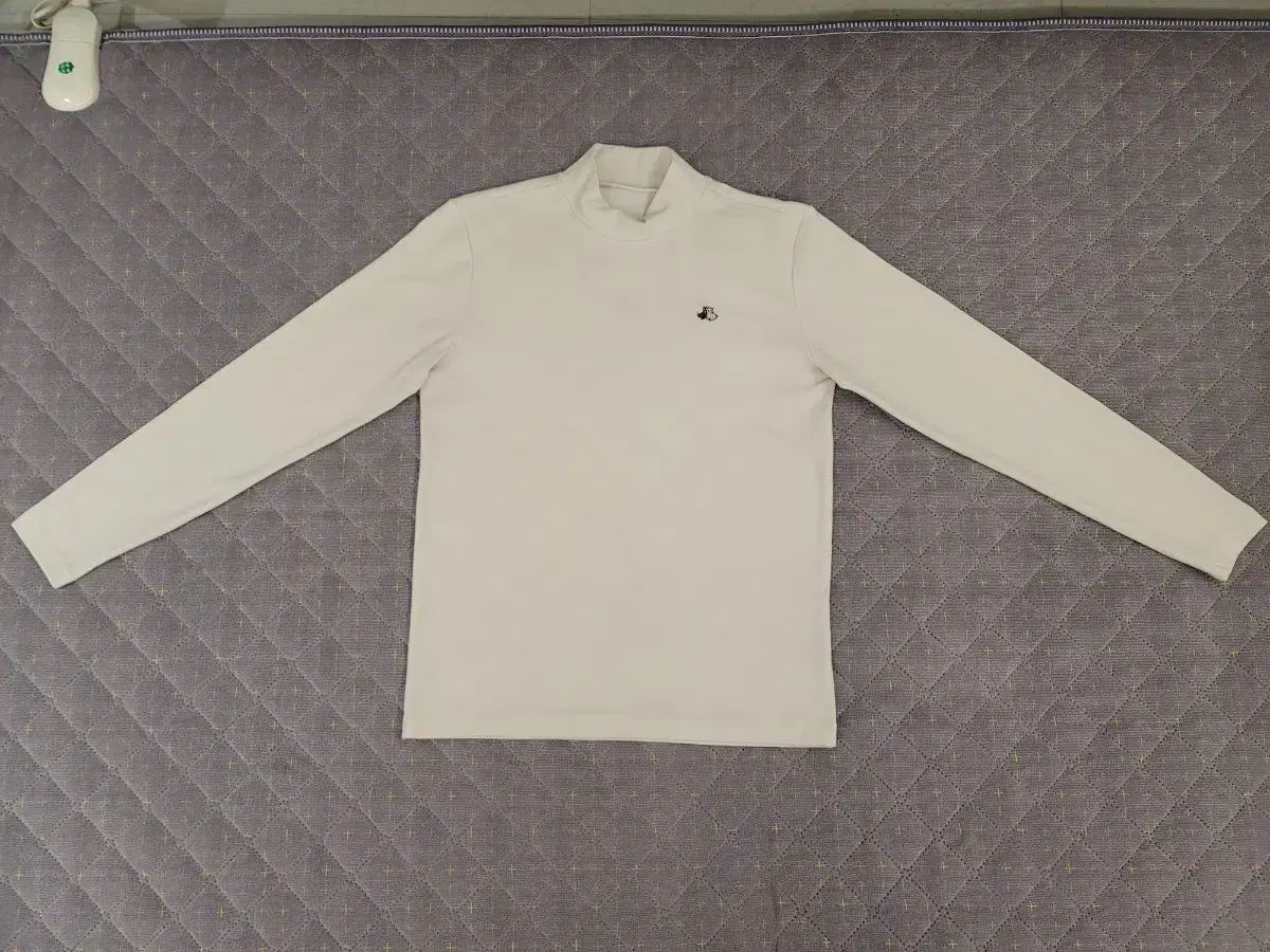 Black White スポーツ LINE メンズ モクネック インナー Tシャツ