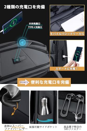 FENRUIEN] リュック メンズ ビジネスリュック リュックサック 大容量