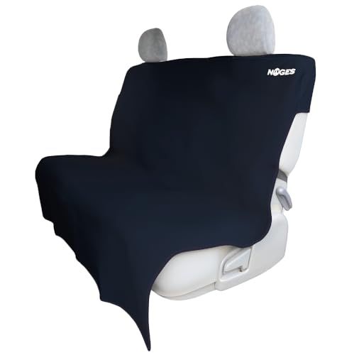 NOGES ハイエースGL用 リアシートカバー 後部座席用 防水シート 車用 サーフィン アウトドア キャンプ 防水 防汚なので濡れたまま座れる ハイエースGL ワイドにピッタリフィット シートベルト穴あけOK 補強シート付き ブラック m