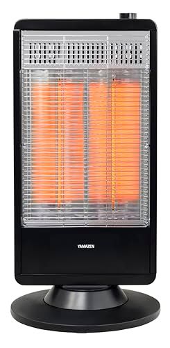 山善 遠赤外線 カーボンヒーター 900 W|450 W 2段階切替 自動首振り機能付 ブラック DC-S 097 B po 1 c 8738 cf